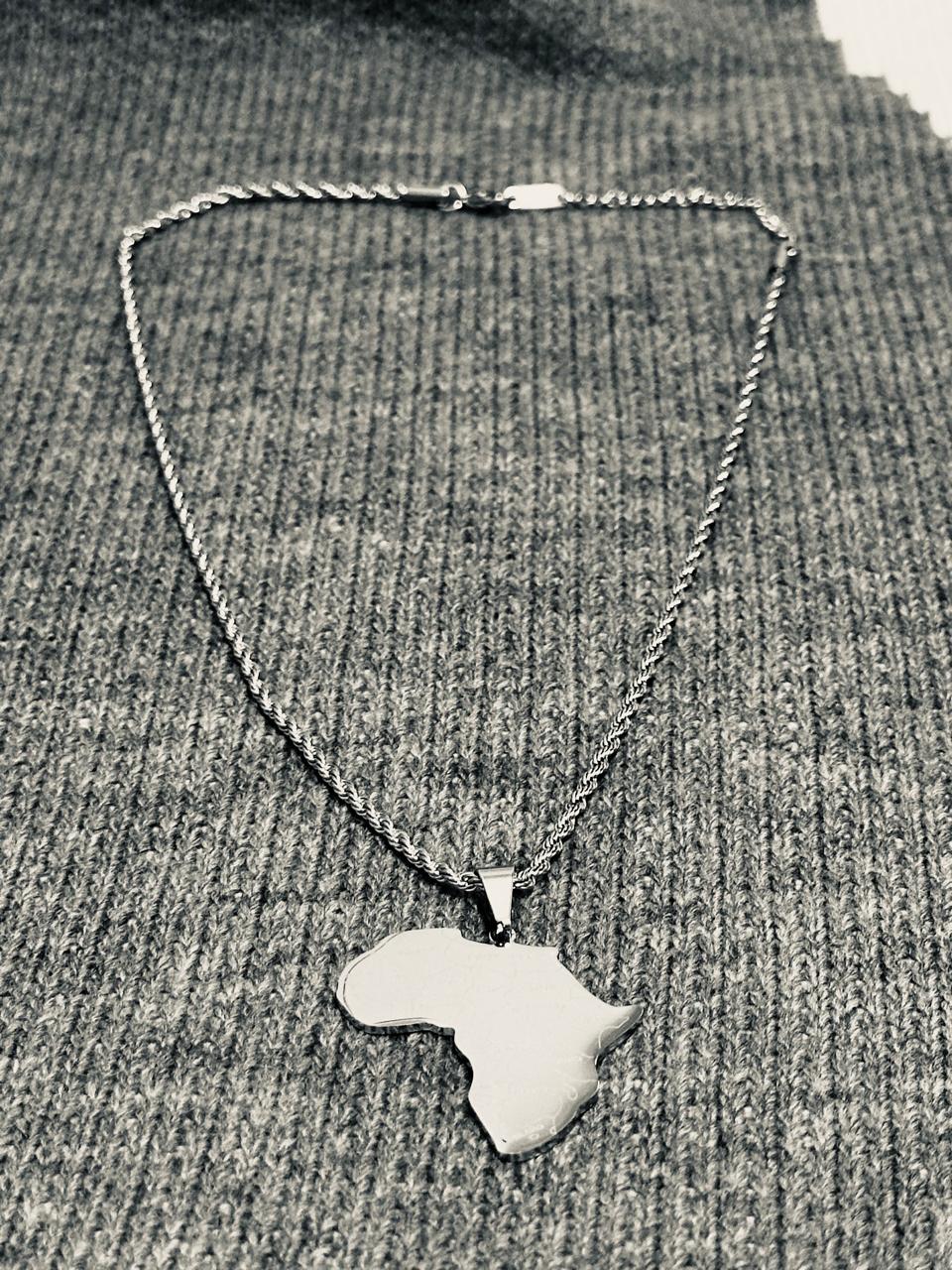 Africa Necklace Stainless Steel