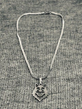 A) Wolf Necklace Stainless Steel