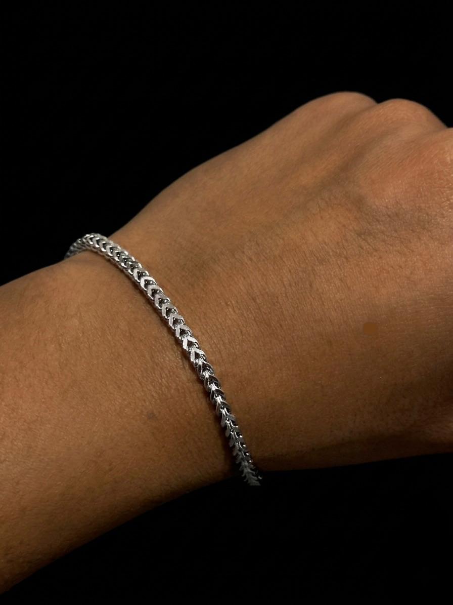 B) Silver Bracelet Stainless Steel
