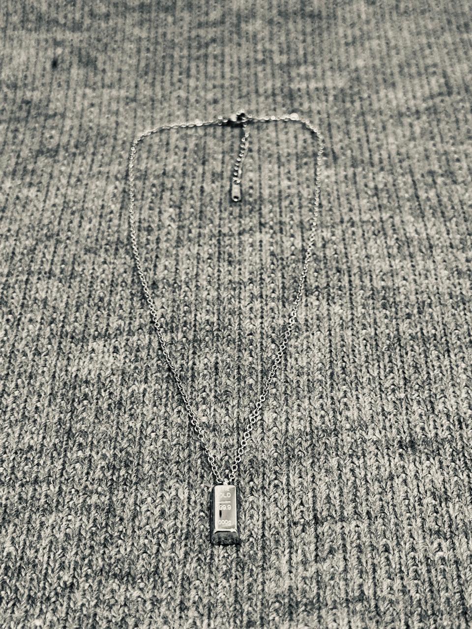 A) Silver Necklace Stainless Steel