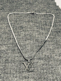 A) LV Necklace Stainless Steel
