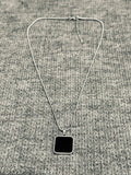 A) Black Necklace Stainless Steel